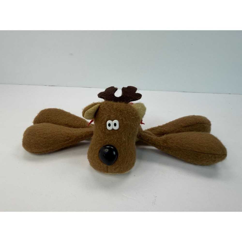 Vintage Rodney The Reindeer Hallmark Stuffed Animal Plush Christmas Felt 8"